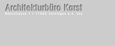 Willkommen beim Architekturbüro Karst